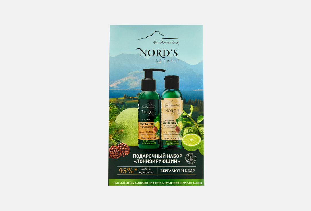 Изображение товара Подарочный набор для ухода за телом NORDS SECRET BERGAMOT AND CEDAR