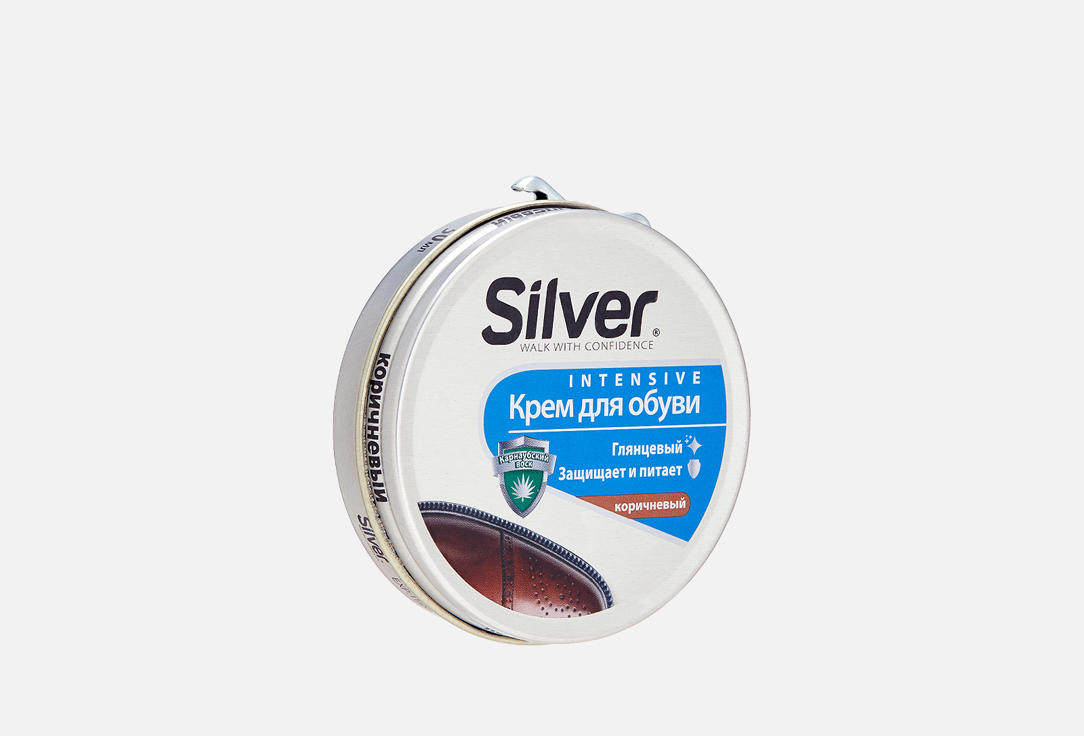 Изображение товара Крем для обуви Silver Intensive с воском 50 мл для защиты и блеска кожи