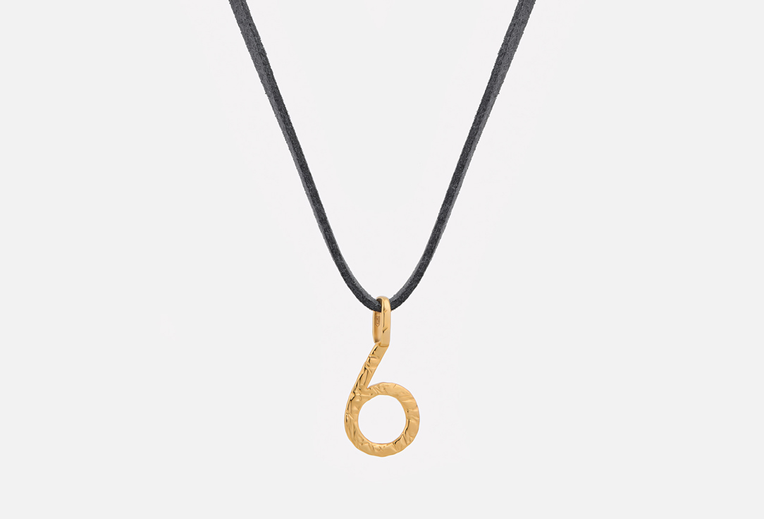 

Подвеска серебряная SBLESKOM, Я считаю 6 gold 1 шт