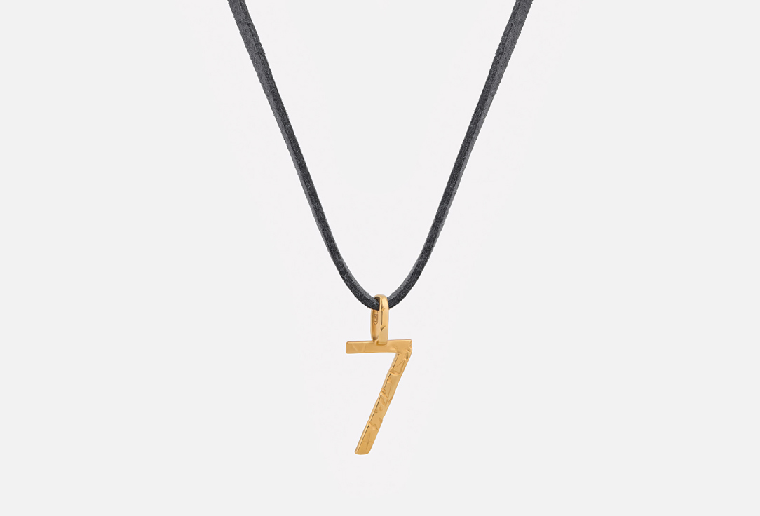 

Подвеска серебряная SBLESKOM, Я считаю 7 gold 1 шт