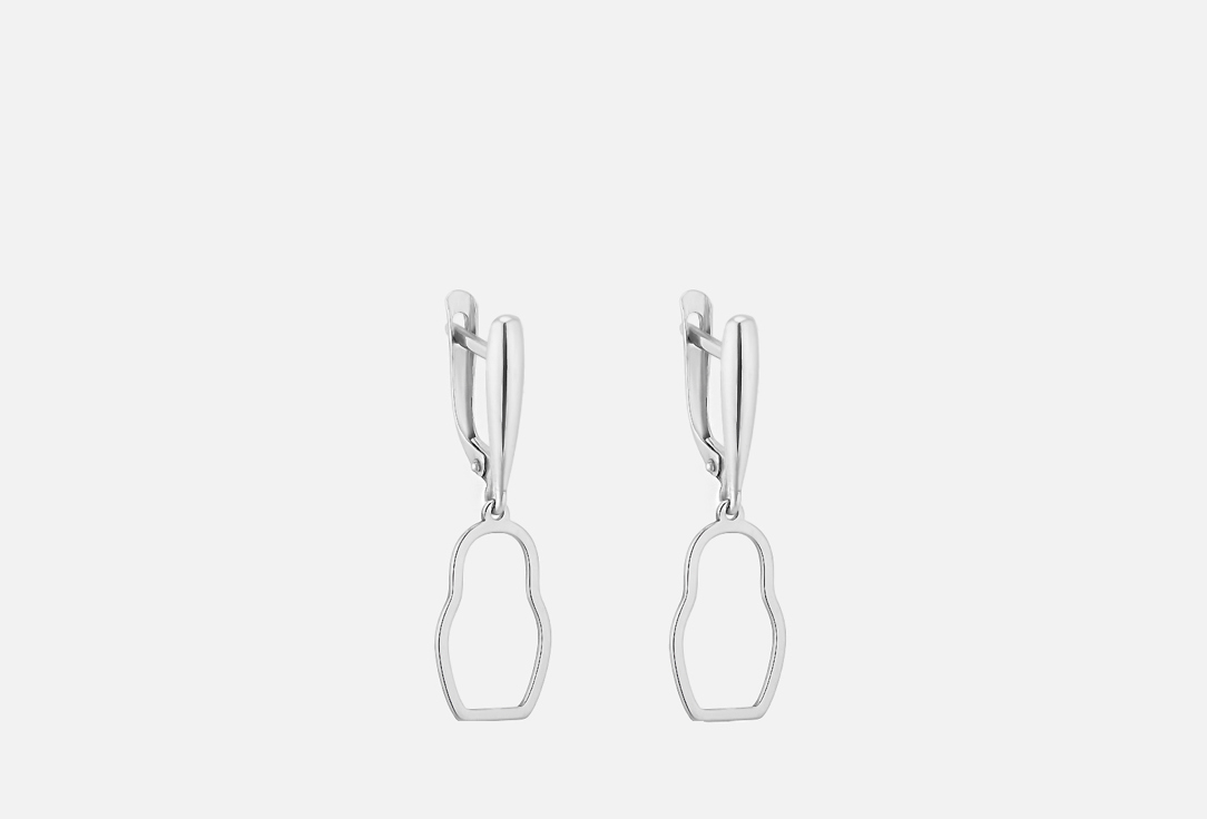 Изображение товара Серебряные серьги Matryoshka с матрешкой 925 пробы в русском стиле