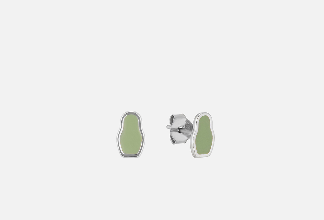 Изображение товара Серьги серебряные Matryoshka Tiny тундра