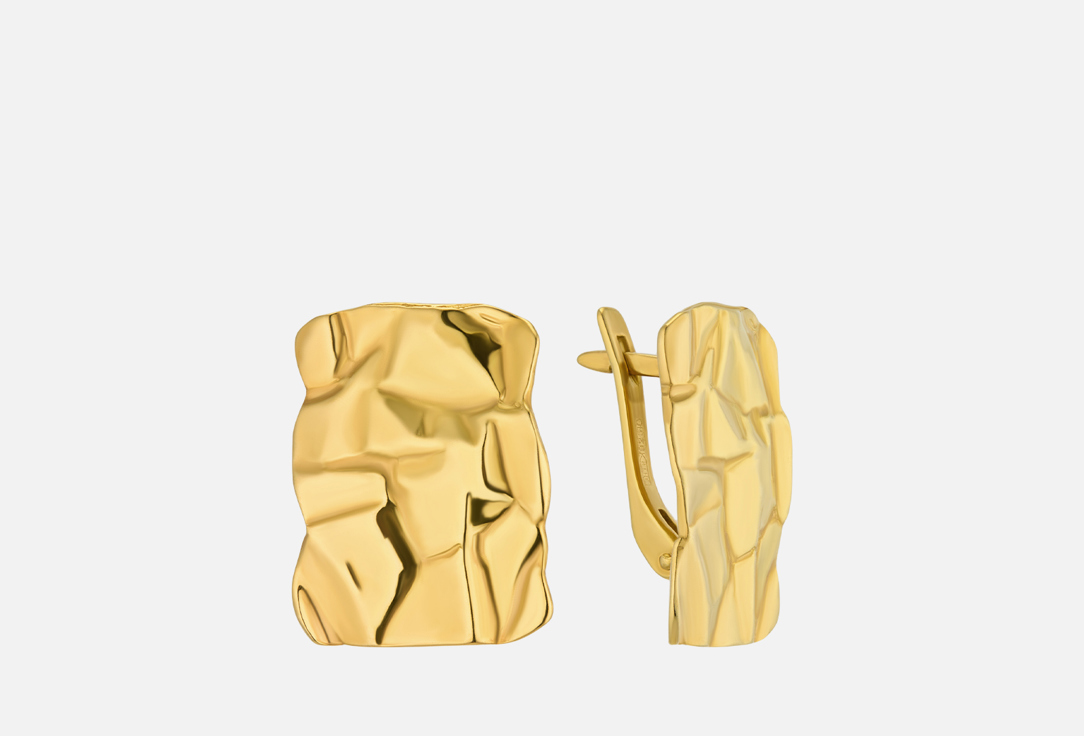 Изображение товара Серьги серебряные Sbleskom Folio gold с позолотой для женщин