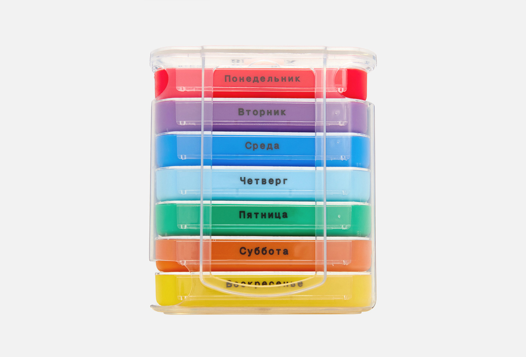 Изображение товара Контейнер для таблеток BRADEX Неделька, мультиколор