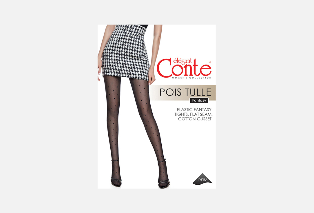 Изображение товара Колготки CONTE ELEGANT FANTASY POIS TULLE nero