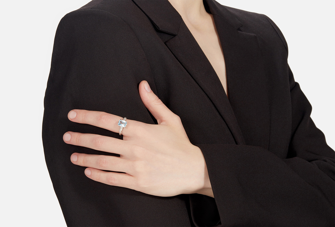 

Кольцо серебряное MARI CUSH, Marie 18 мл