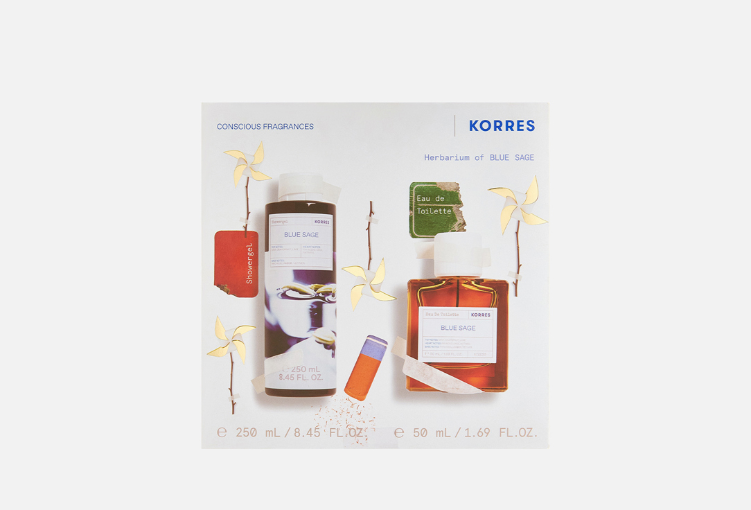 

Набор подарочный KORRES, BLUE SAGE 2 шт