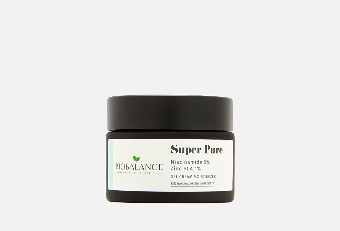 Изображение товара Гель-крем для лица с ниацинамидом BIOBALANCE NIACINAMIDE 5% PLUS ZINC 1% GEL CREAM