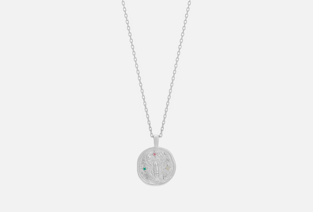 Изображение товара Колье серебряное LunaLu Necklace with the zodiac sign Cancer