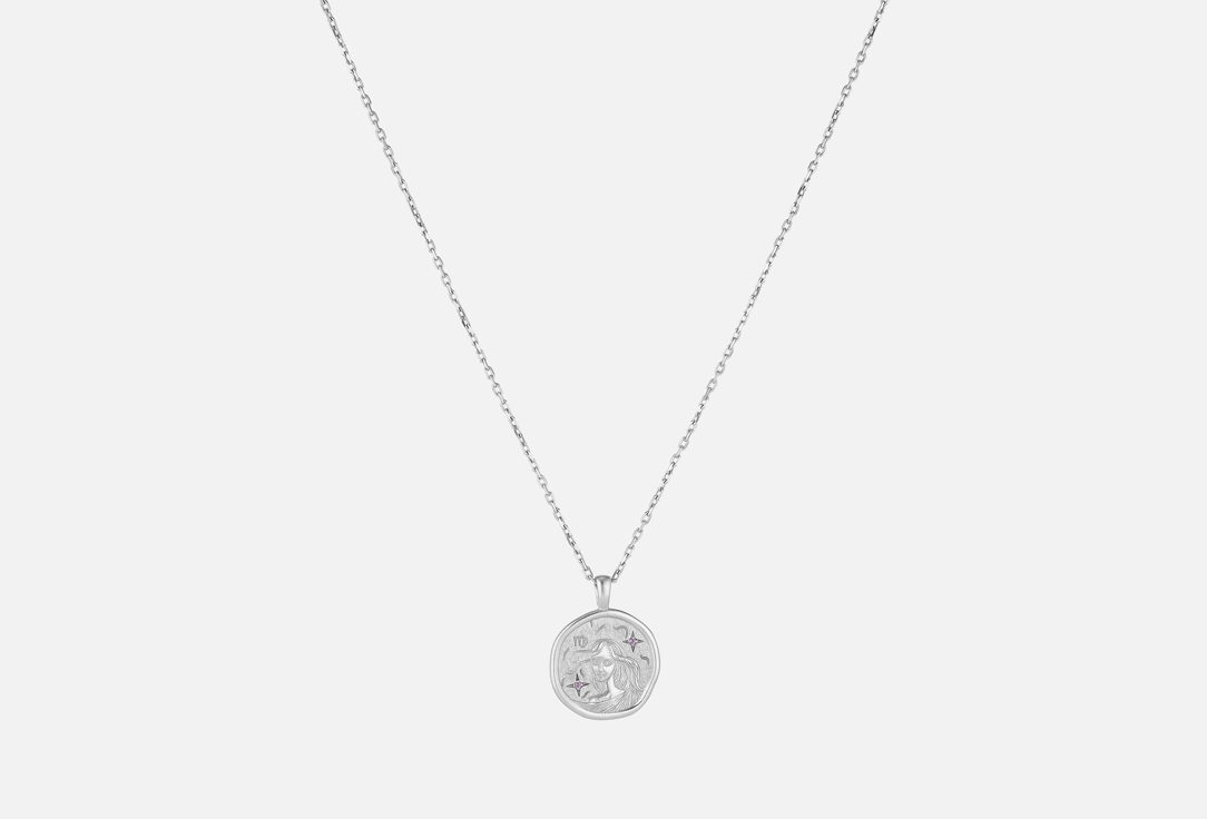 Изображение товара Колье серебряное LunaLu с символом Девы и аметистом