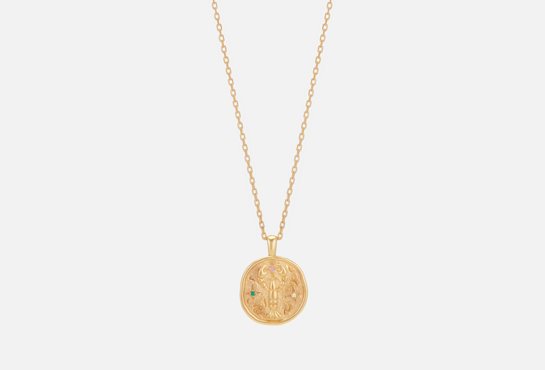 Изображение товара Колье серебряное LunaLu Necklace with the zodiac sign Cancer