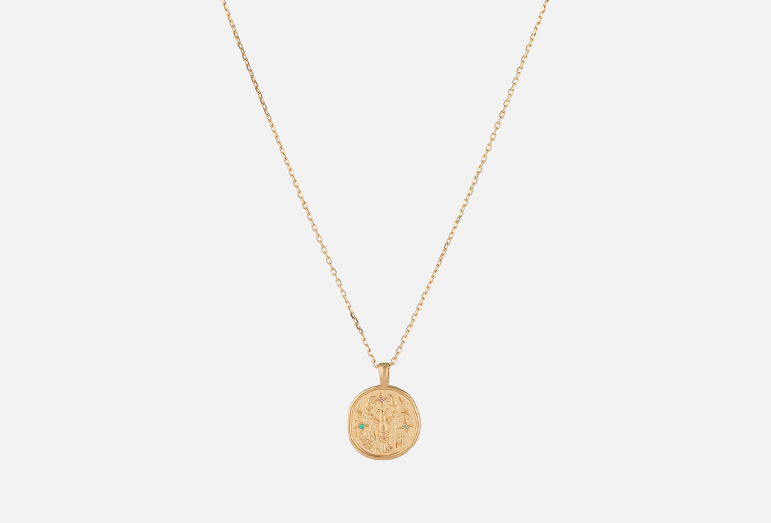 Изображение товара Колье серебряное LunaLu Necklace with the zodiac sign Cancer