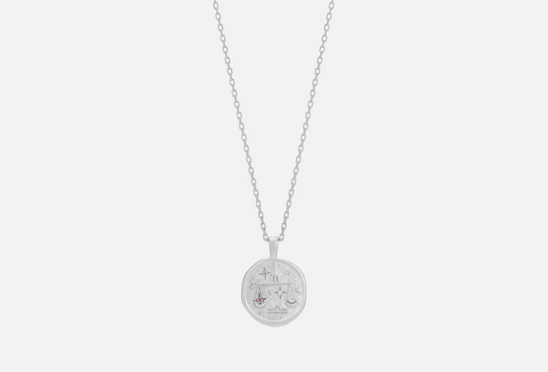 Изображение товара Колье серебряное LunaLu Necklace with the zodiac sign Libra