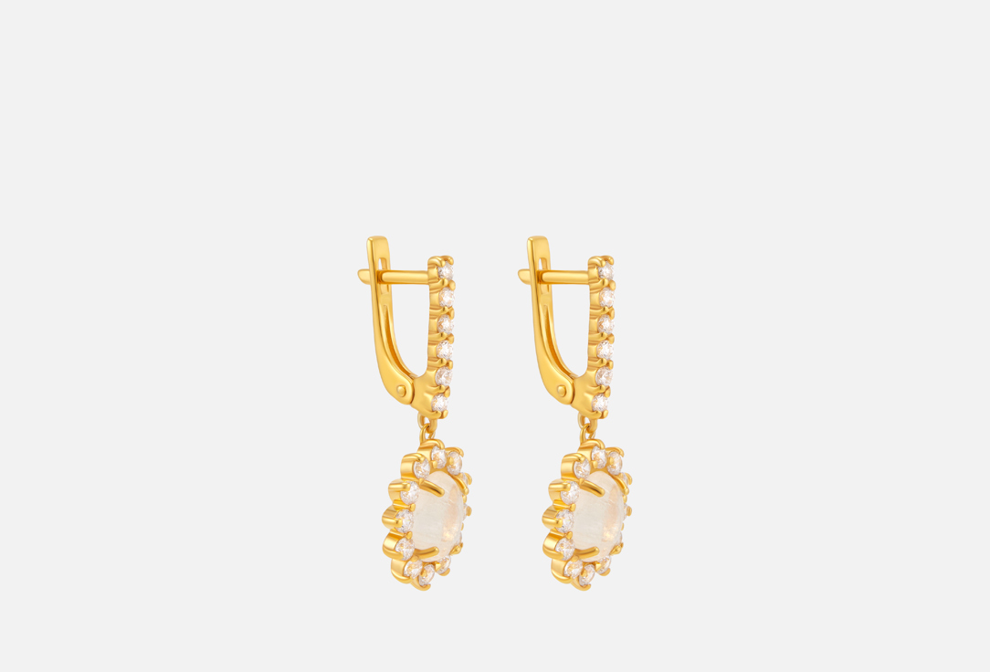 Изображение товара Серьги серебряные LunaLu Lady Di's Moonstone Earrings