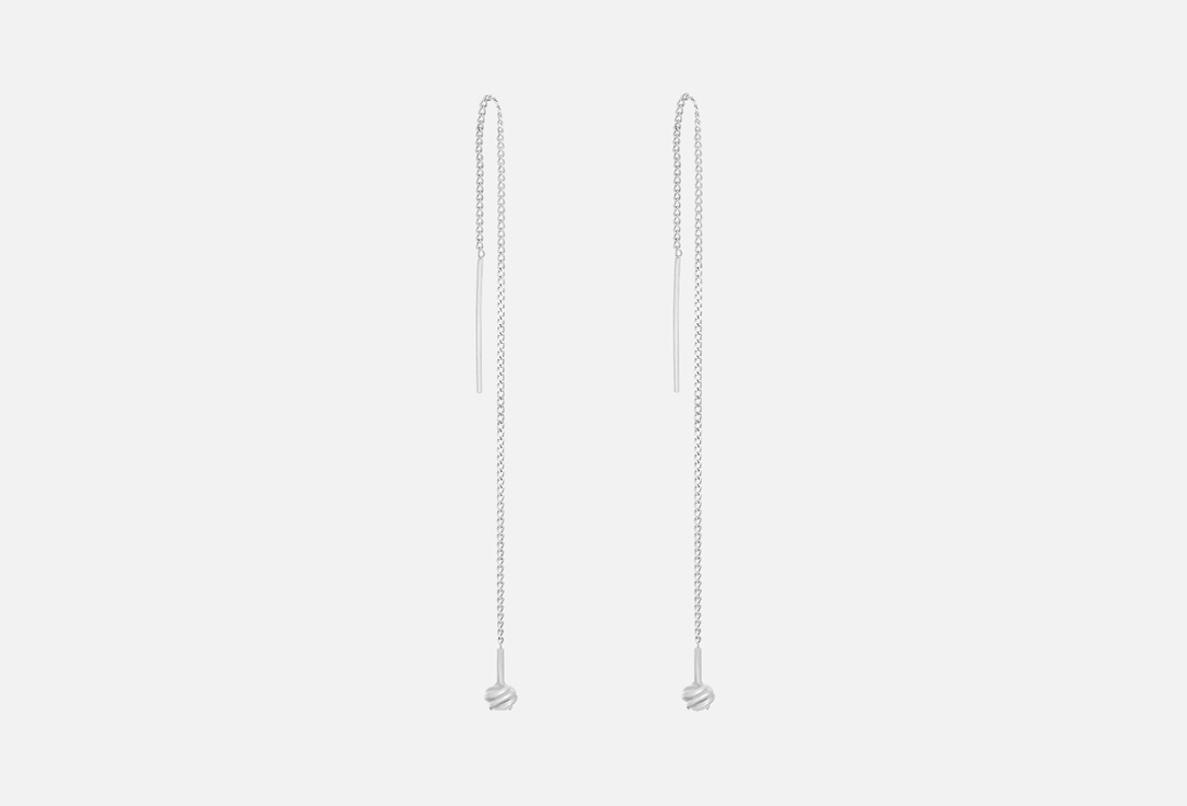 Изображение товара Серьги-продевки серебряные FOROSTINA.K silver Classic