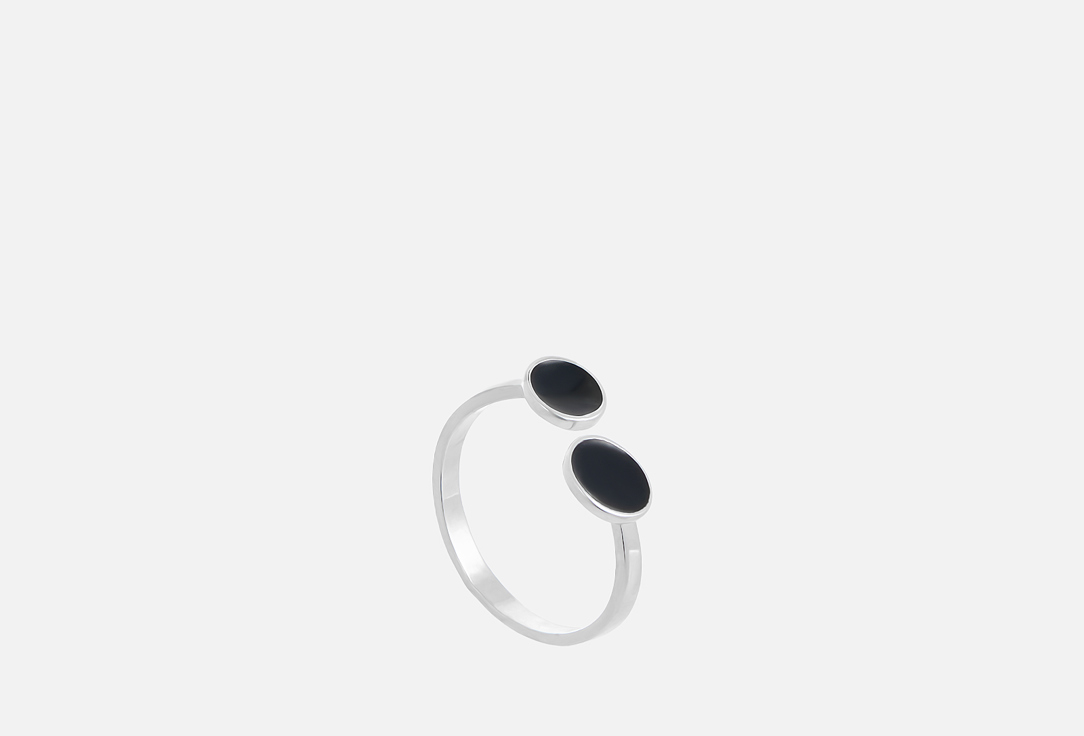 Кольцо серебряное FOROSTINA.K SILVER Black ONESIZE мл