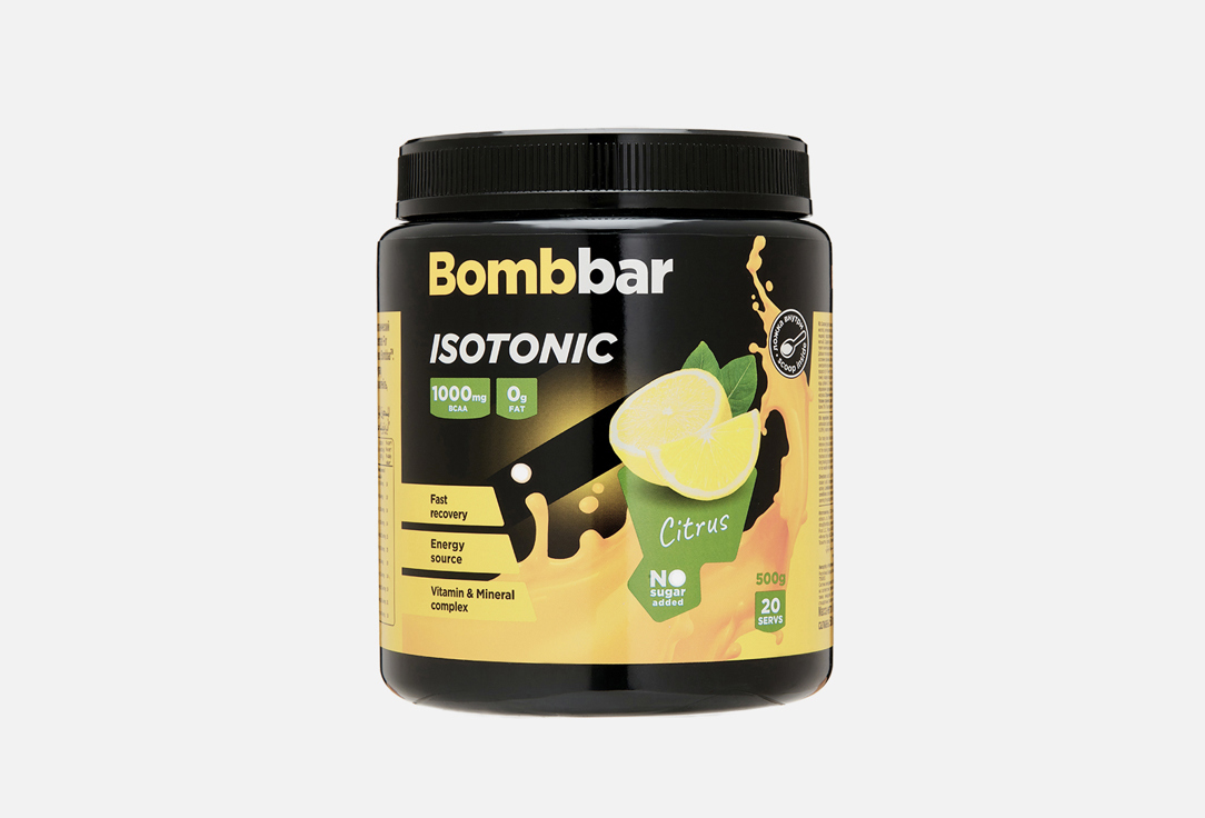

Изотоник спортивный BOMBBAR, Цитрус 500 г