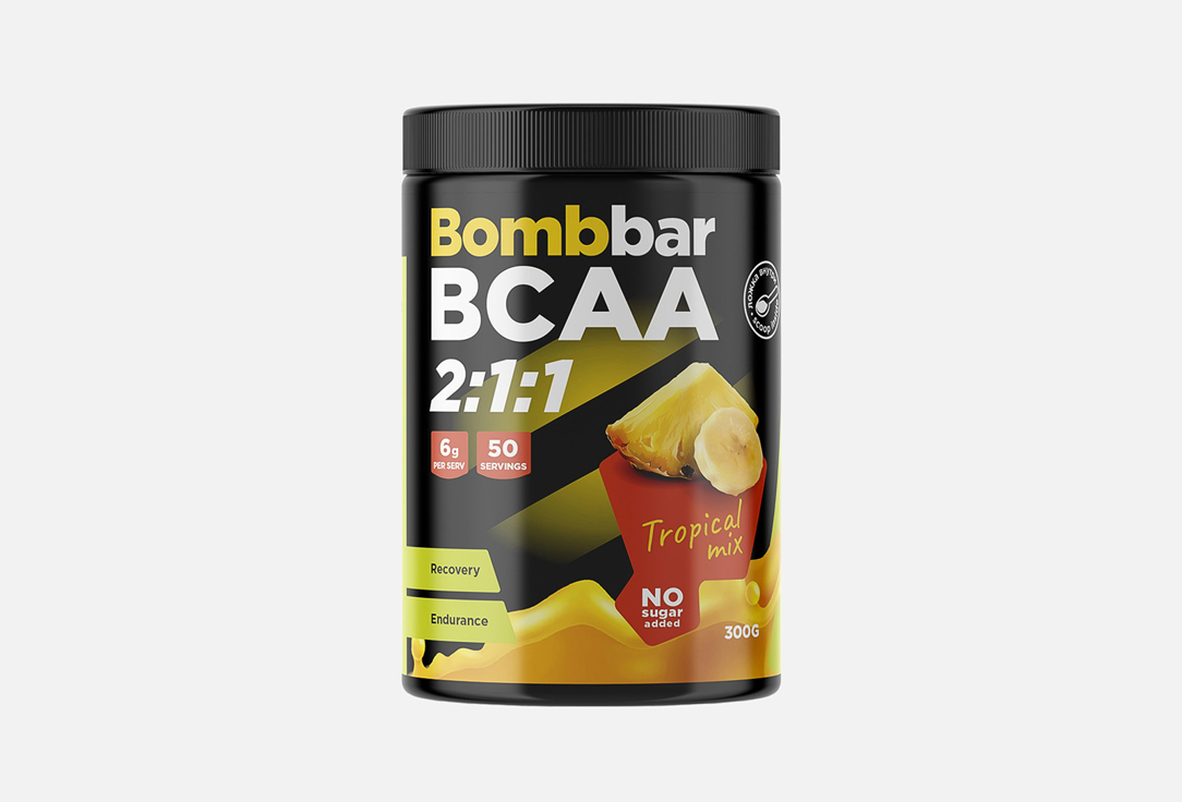 

BCAA 2:1:1 BOMBBAR, Тропический микс 300 г