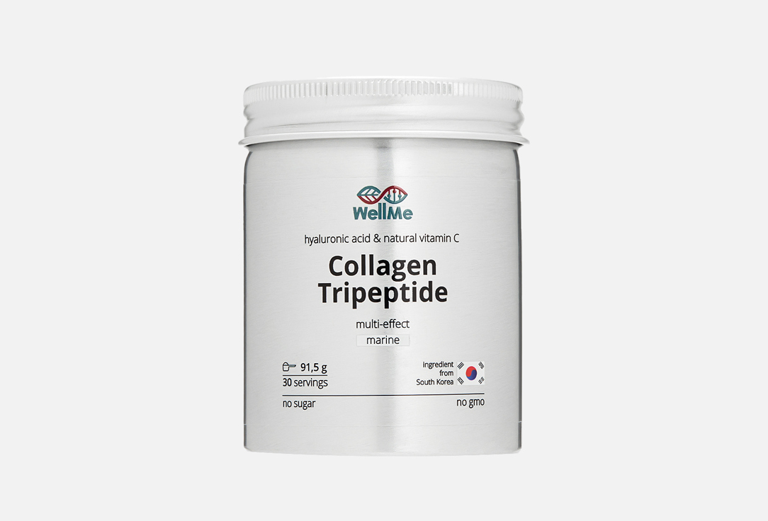 Изображение товара БАД для поддержки опорно-двигательного аппарата WellMe Collagen Hyaluronic Acid and Vitamin C 91.5