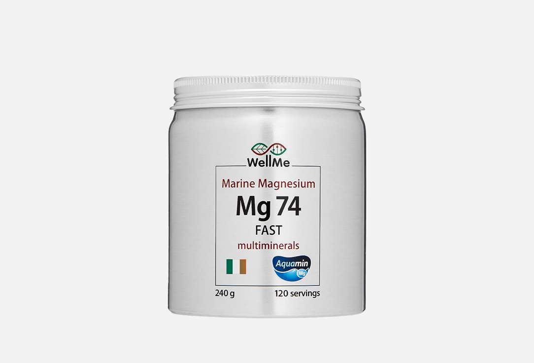 Изображение товара БАД для поддержки нервной системы WellMe Magnesium 74 FAST в порошке