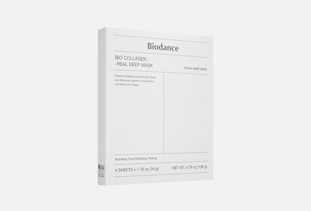 Изображение товара Гидрогелевая маска для лица Biodance BIO COLLAGEN 4 штуки