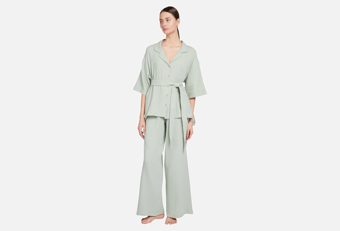 Изображение товара Женская домашняя рубашка оверсайз MY из мягкого хлопка