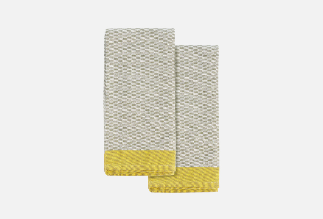 

Набор из двух кухонных полотенец TKANO, Зеленый, Essential, оливковый, 50х70 2 шт