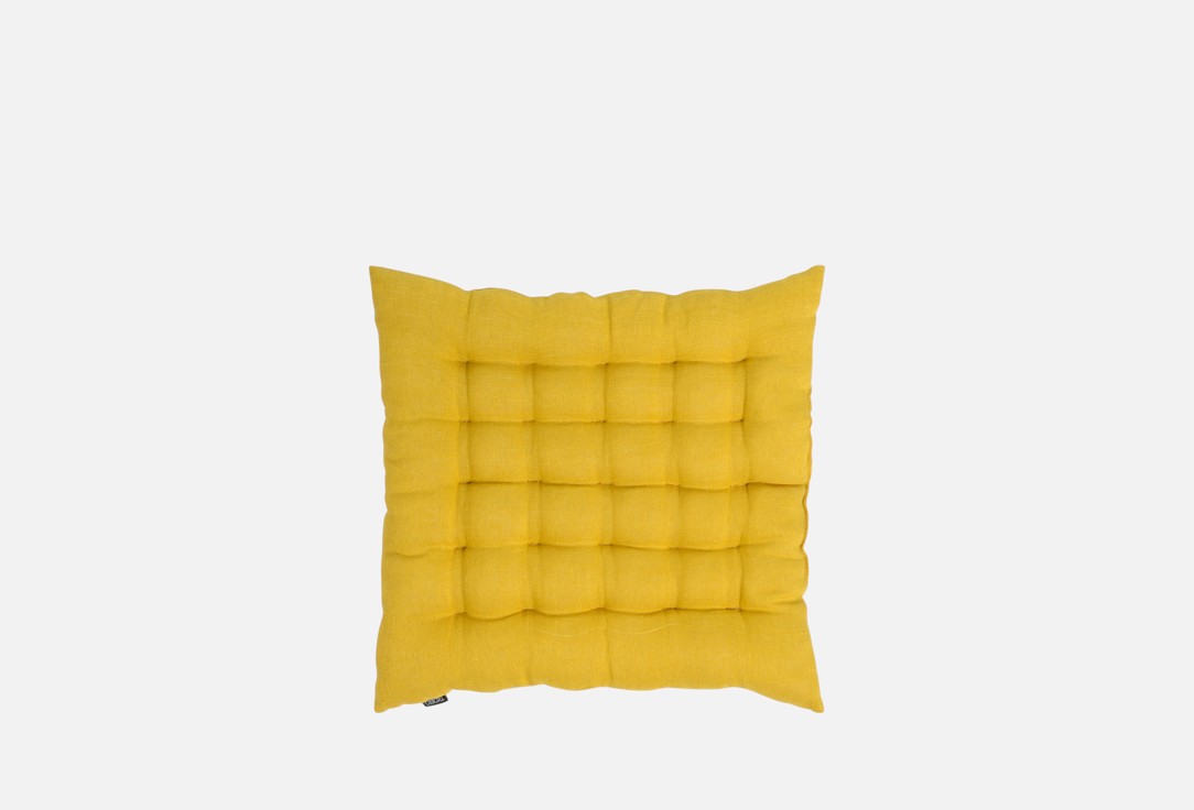 

Подушка на стул TKANO, Желтый, Essential, горчичный, 40х40 1 шт