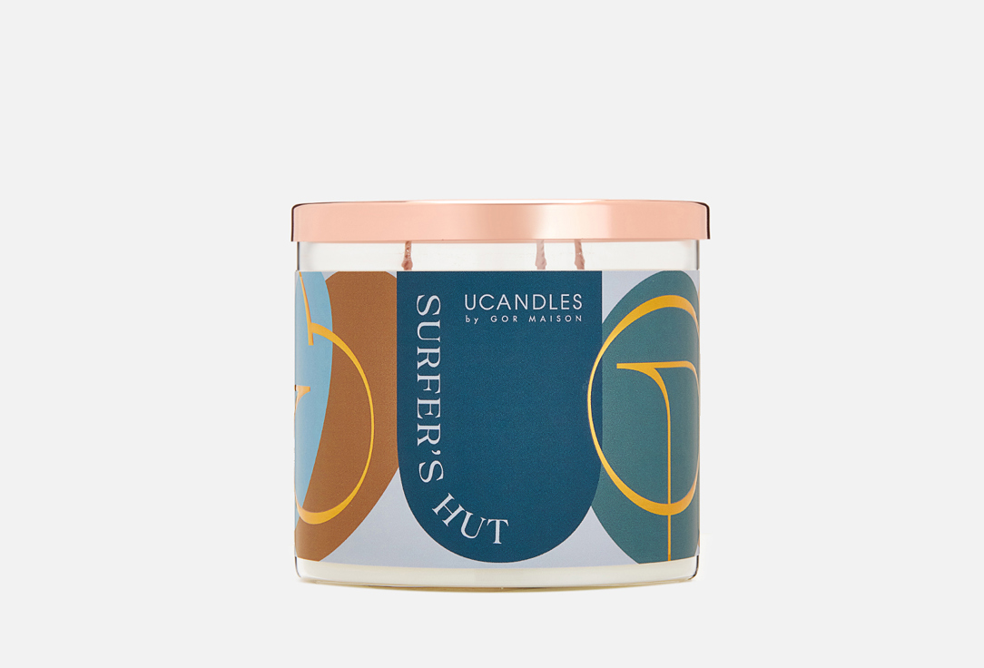 Изображение товара Ароматическая свеча UCANDLES Surfer's hut с древесными нотами 540 г