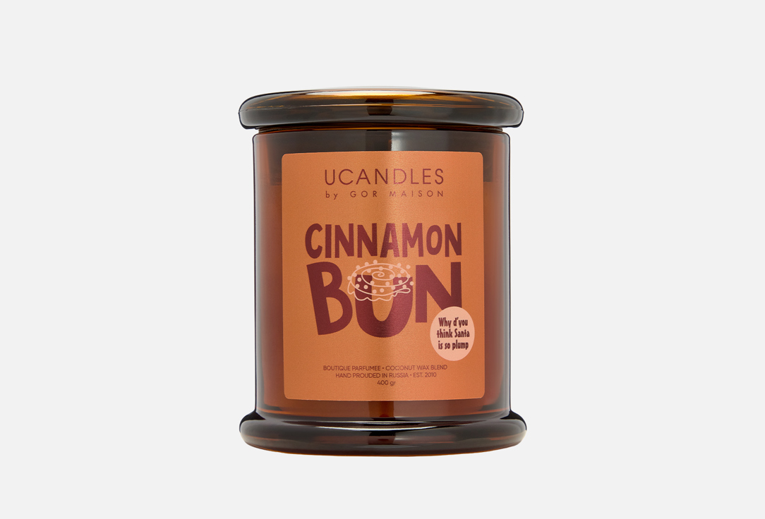 Свеча ароматическая UCANDLES Cinnamon Bun 280 г