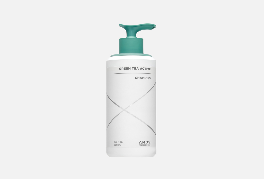 Шампунь против выпадения волос AMOS PROFESSIONAL GREEN TEA ACTIVE 500 мл