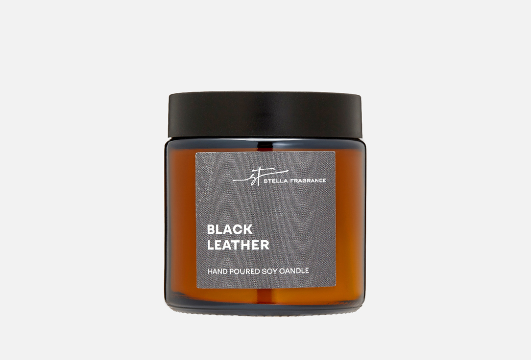 Изображение товара Ароматическая свеча Stella Fragrance BLACK LEATHER