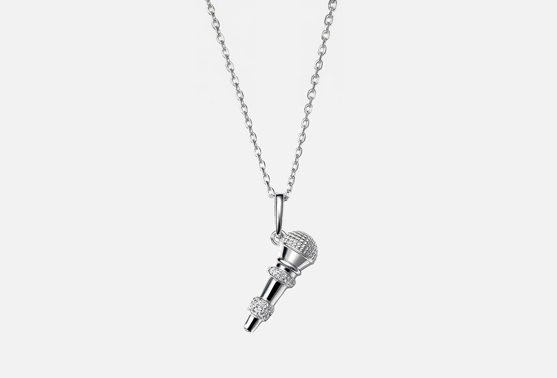Кулон серебряный PEPELA JEWELRY Microphone 1 шт