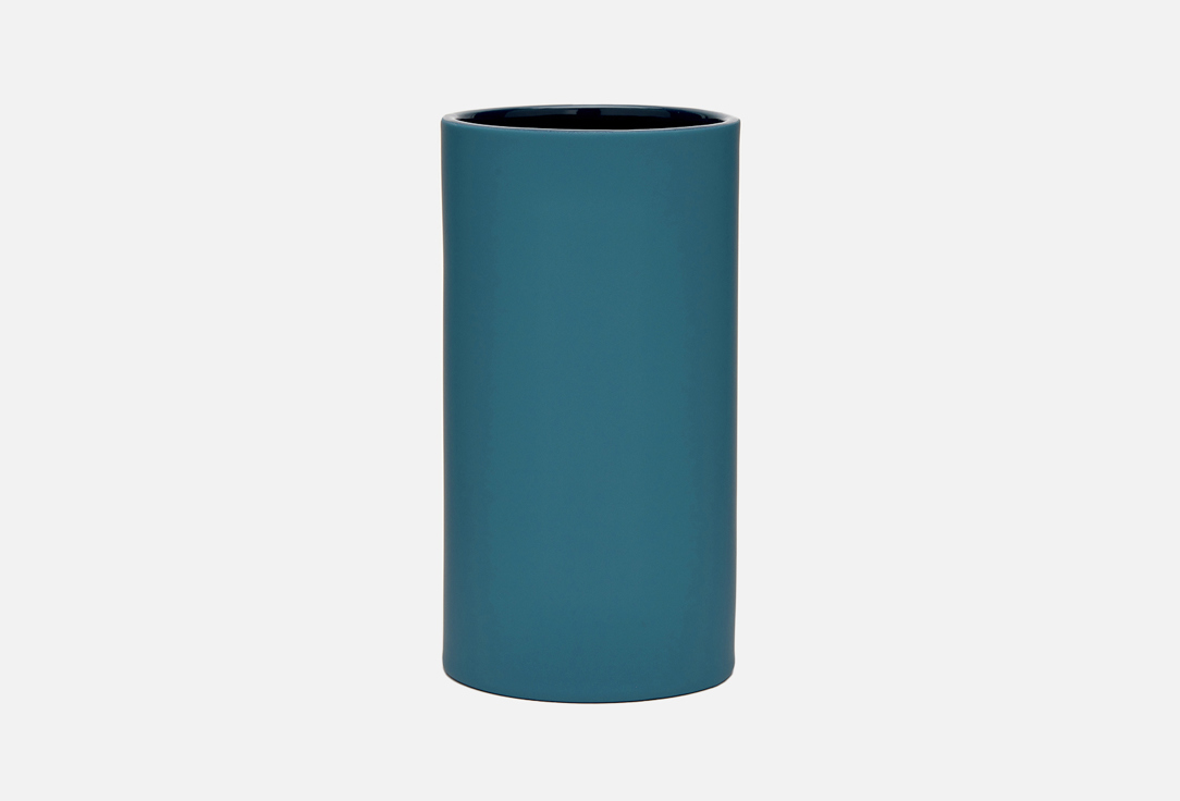 Изображение товара Ваза Moroshka Velvet, синий, 10,5x10,5x20