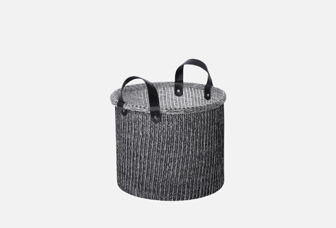 

Корзина для хранения BERGENSON BJORN, Sustainable collection, 32х28 см, черная 1 шт