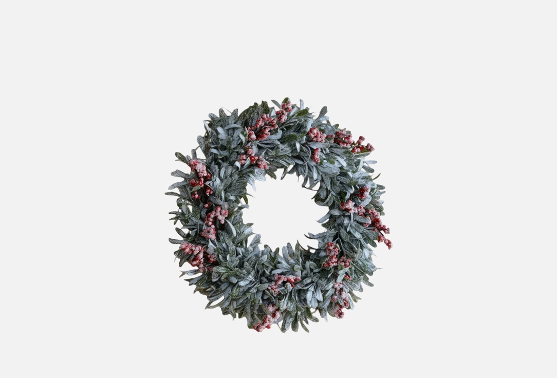 

ДЕКОРАТИВНЫЙ ВЕНОК DIVNAYA IVA, С ЗЕЛЕНЫМИ ЛИСТЬЯМИ И КРАСНЫМИ ЯГОДАМИ, 50 см 1 шт