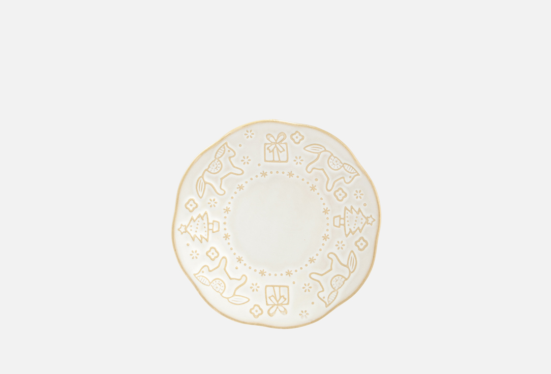 

Тарелка для закусок DIVNAYA IVA, Пряничный домик, 15.3х15.3х1.8 1 шт