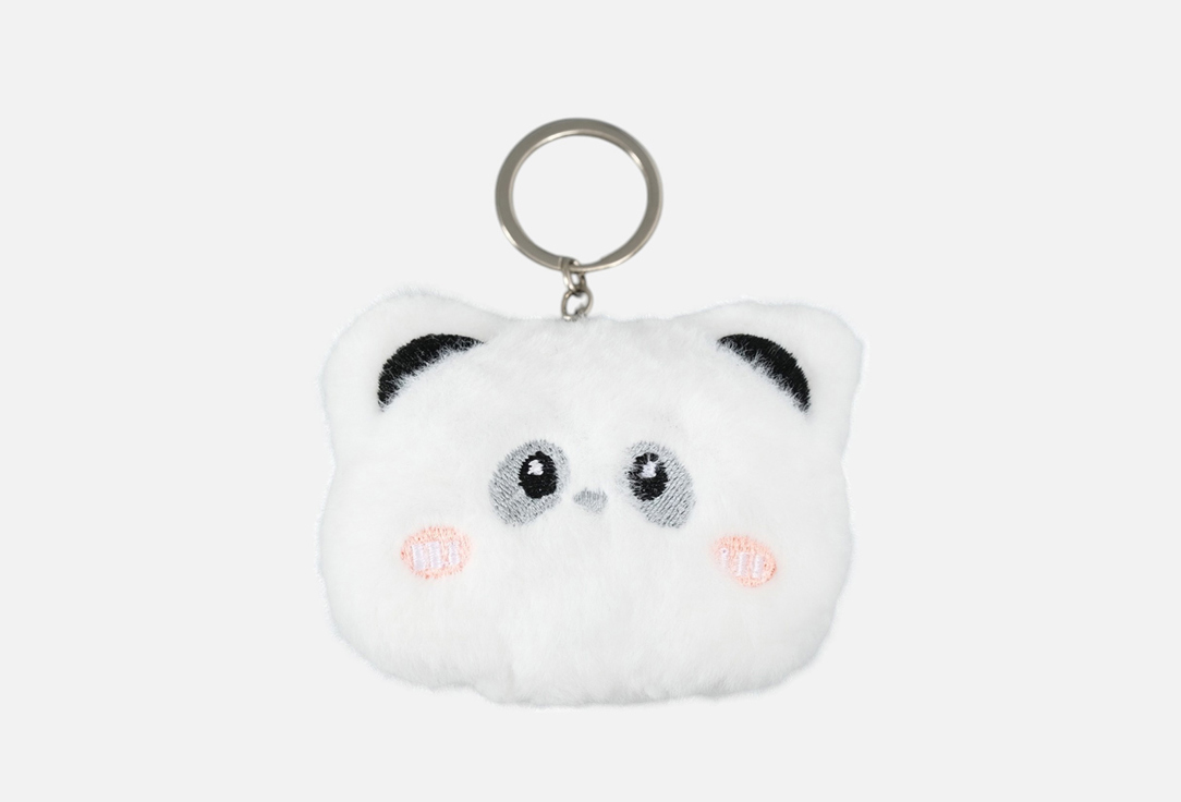 

Пушистик на кольце SIMA-LAND, Белый мишка пищалка 1 шт