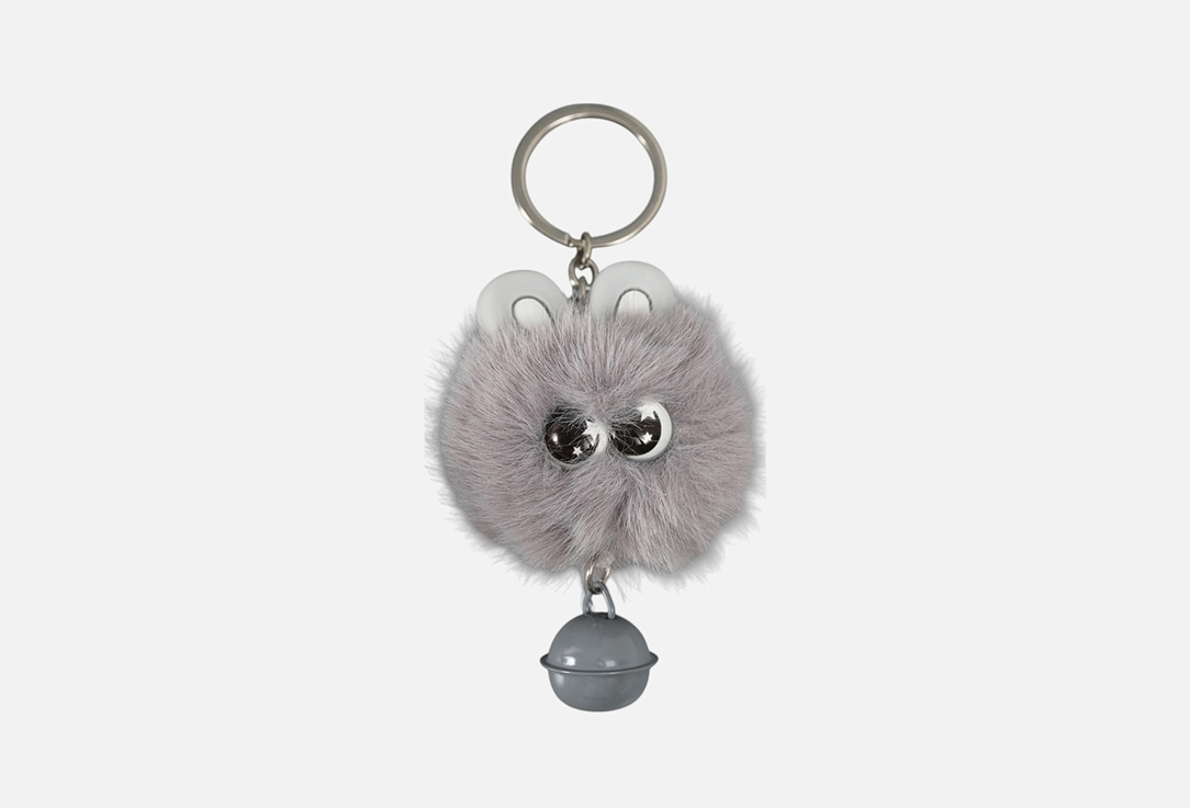 

Пушистик на кольце SIMA-LAND, Звёздные глазки с бубенчиком серый 1 шт