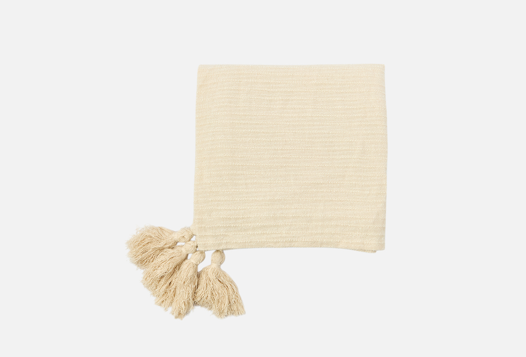 

Плед COTTON, Белый, Zakatu, 150x200, Cream 1 шт