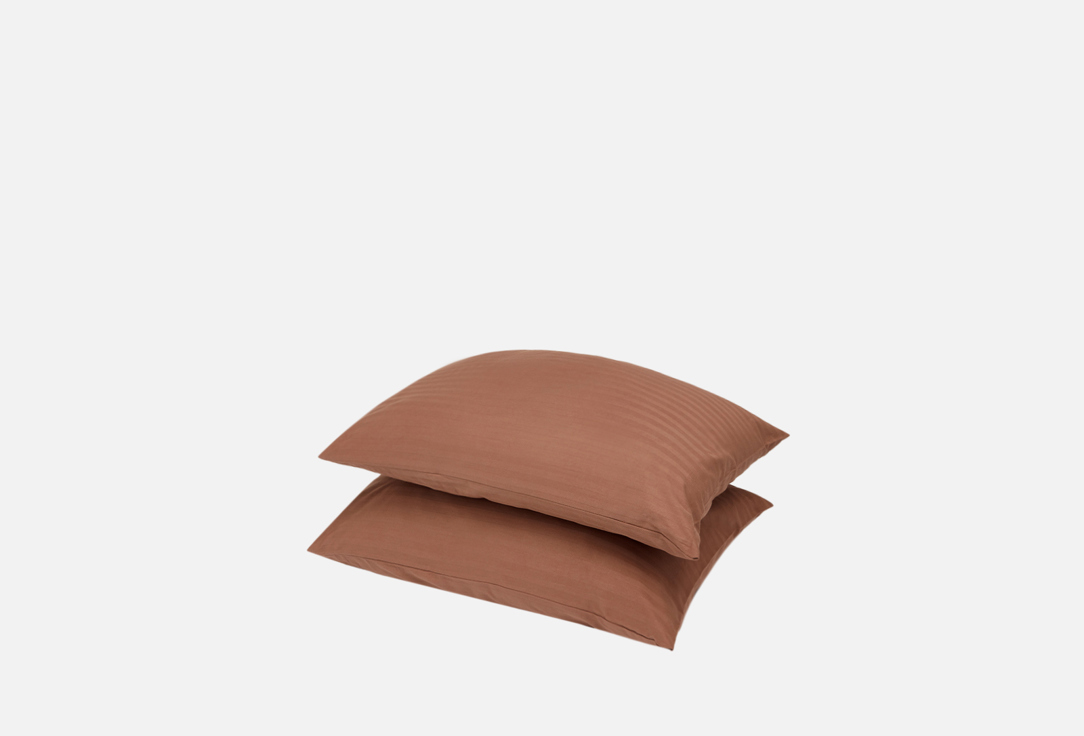 

Комплект наволочек VEROSSA, Коричневый, Stripe, Taupe, 50х70 2 шт