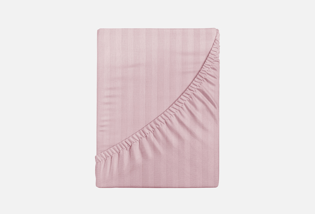 Изображение товара Простыня на резинке Verossa Stripe Lotus 140х200 страйп сатин российская качество