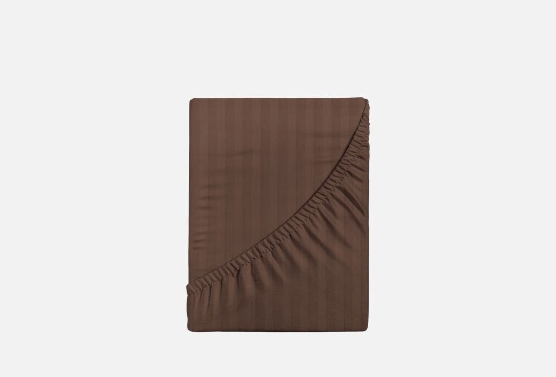 Изображение товара Простыня на резинке Verossa Stripe, Taupe, 200х200