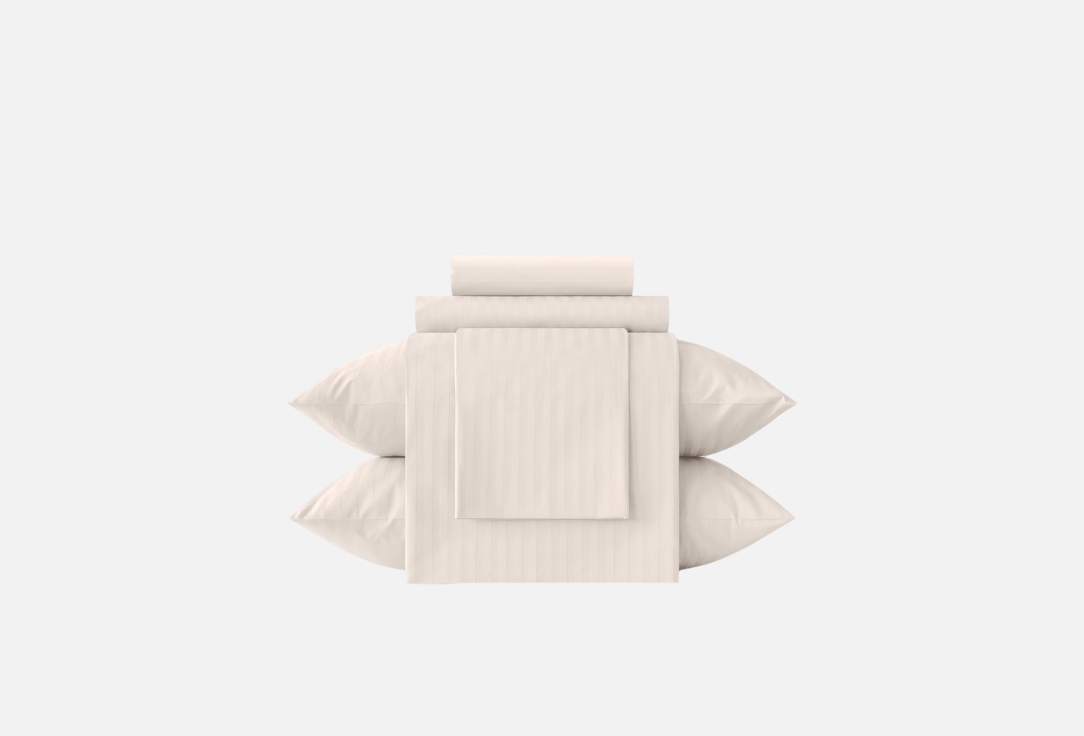 Изображение товара Комплект постельного белья Verossa Stripe, Antique White, наволочки 50х70,полутораспальный