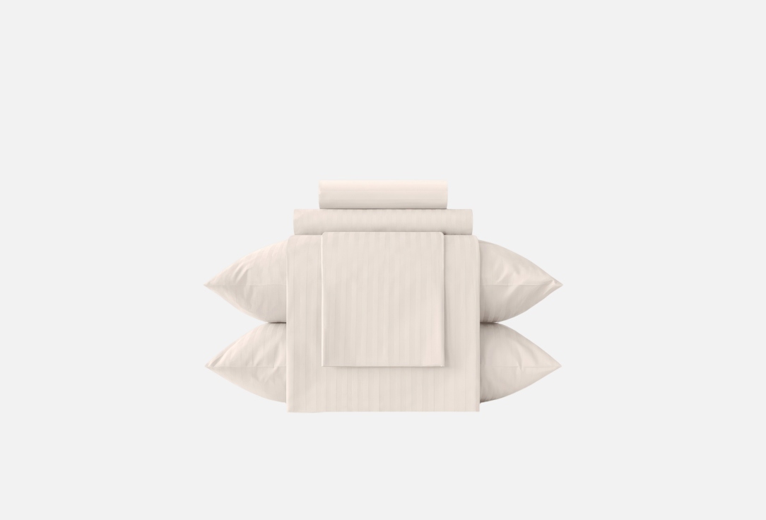 Изображение товара Комплект постельного белья Verossa Stripe, Santique White, наволочки 70х70, полутораспальный