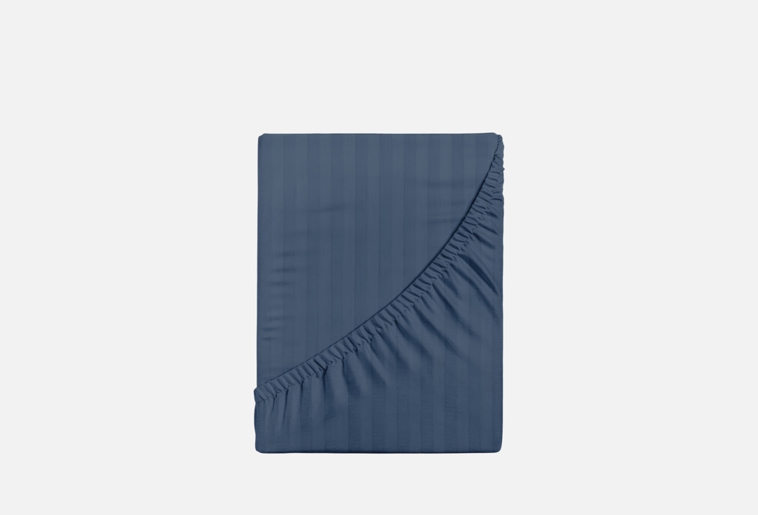 Простыня на резинке VEROSSA Stripe, Sapphire, 140х200 1 шт