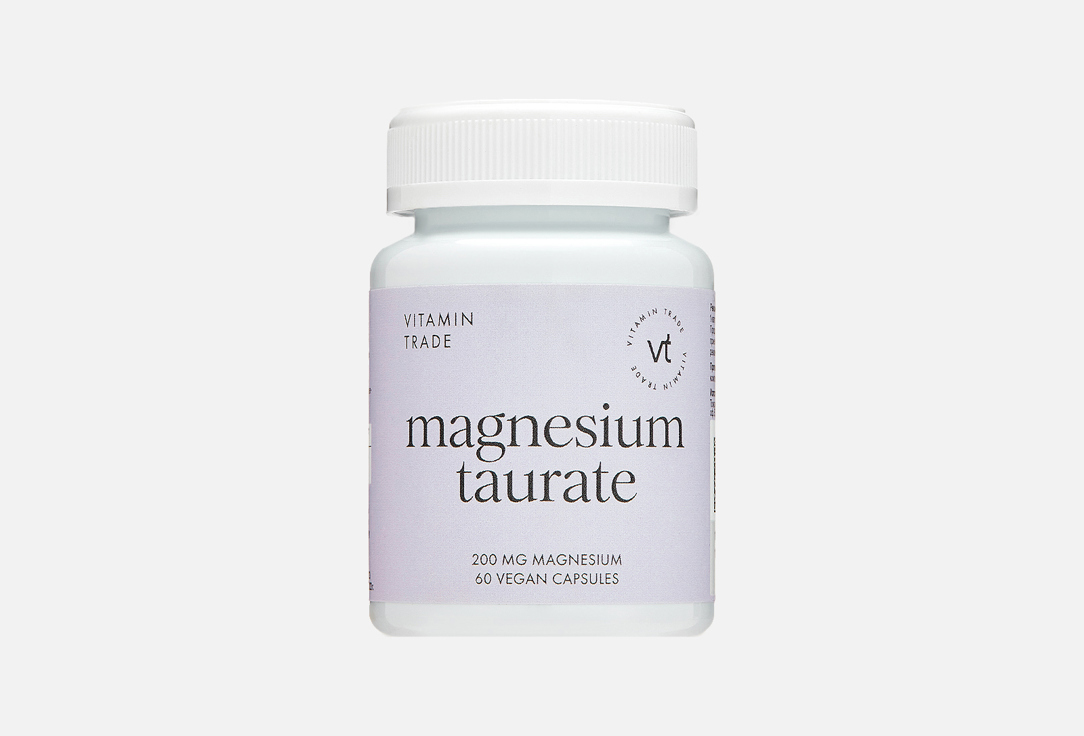 Изображение товара БАД для поддержки нервной системы VITAMIN.TRADE Магния таурат 200 мг в капсулах