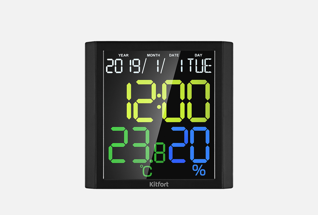 

Часы с термометром и гигрометром KITFORT, KT-3389 1 шт