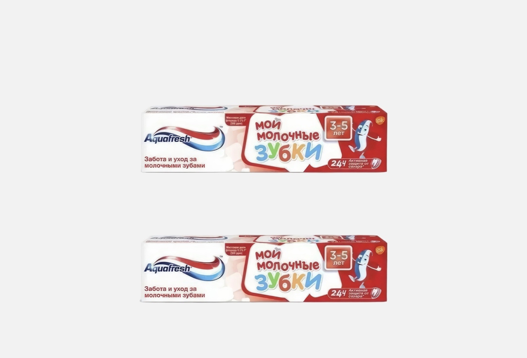 Изображение товара Набор зубных паст для детей 3-5 лет Aquafresh Мои молочные зубки