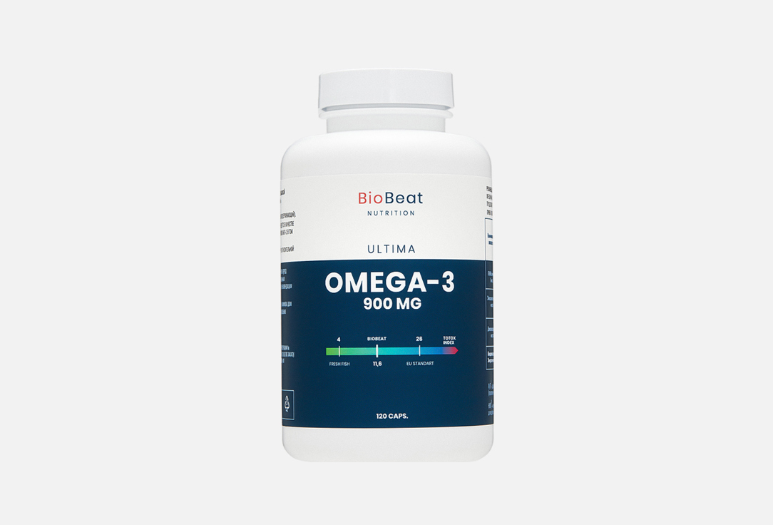 

Биологически активная добавка BIOBEAT, Omega-3 ultima в капсулах 120 шт